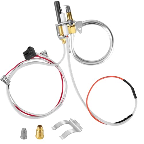 Upgrade 100112330 Water Heater Pilot Assembly Fit for 300 301 Series Whirlpool A.O.Smith State Ken-more American Reliance Water Heater Parts Replace 9007876 9007877 Thermopile Assembly by Cenipar