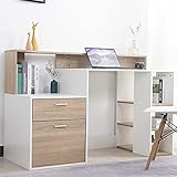 Zoom IMG-1 bakaji scrivania con cassetti e Zoom IMG-1 bakaji scrivania con cassetti e