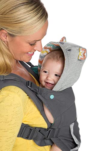 Infantino Transportador de abraços – Transporte frontal ergonômico com capuz removível para bebês e
