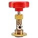 Produktbild Cikuso R134a Kanister ffner Tap Tapper M14 / 1/4 Zoll SAE Auto Auto Klimaanlage Kltemittel Kann Ventil antippen Rot + Gold Flaschen ffner