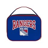 FOCO NHL Unisex-Adult Officially Licensed Wordmark Team Color Big Logo Hockey Zip Closure 7L Lunch Bag - New York Rangers