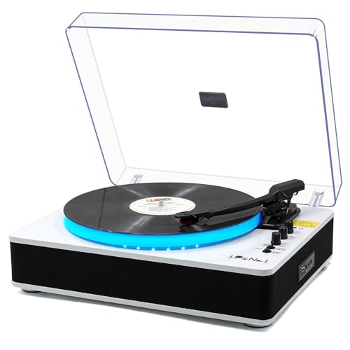 LP&No.1 Record Player with Built-in Stereo Speakers