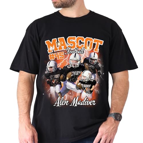 Personalized Football Game Day Shirt Customized Football Shirt with Photo Name Number4