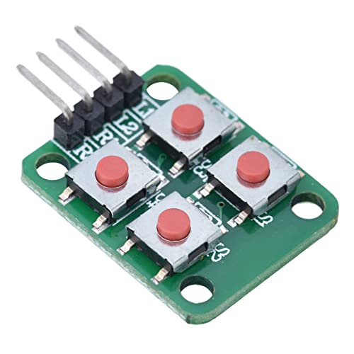 Generic Scan Keypad Keyboard Module Array Switch Module, Durable 4 Key Keyboard for Motor Control, Compact Size - 5PCS