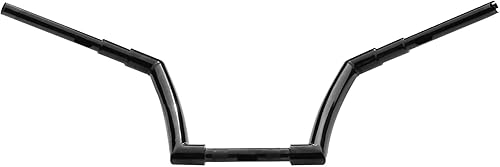 Miniatura 4 de Colgadores Ape negro brillante 12" Rise motocicleta manillar apto para Harley Sportster XL 883 1200 Softail Dyna