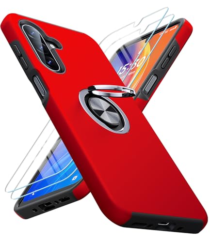 JAME for Samsung Galaxy A17 5G Phone Case Ring Stand Shockproof Slim Case