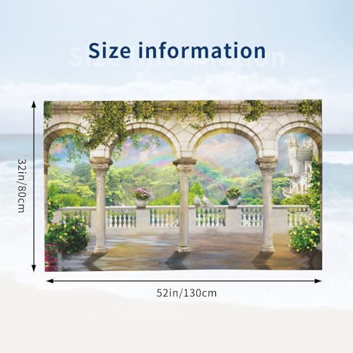 Drap de plage à séchage rapide et sans sable pour camping et voyage - 4