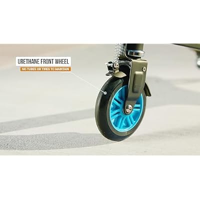 سكوتر Razor PowerWing Caster للأطفال من سن 6+ عامًا بعجلات مزدوجة مائلة للانجراف والدوران، للراكبين حتى وزن 143 رطلاً