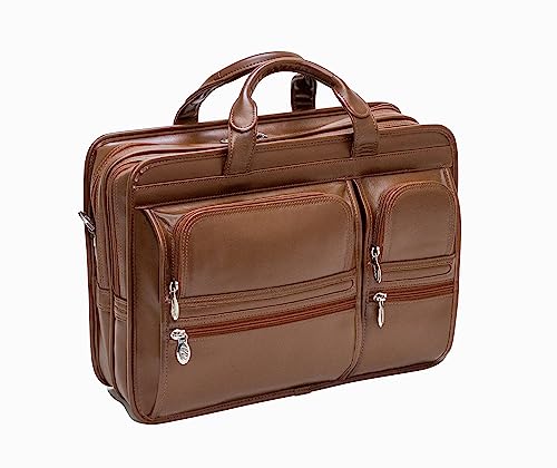 McKleinUSA Men's Wheeled Detachable Briefcase-Clinton, Brown3