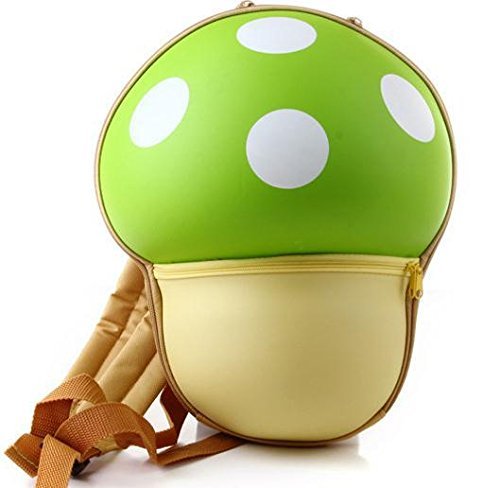 HOMIES, MUSHROOM SHAPE, Very Cute KIDS Fashion School Bag/Bag pack for School going Children. Safe EVA Material, Size: 31.5 * 25.5 * 12 cms. Color: Multicolor