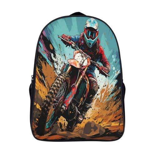 Sac à dos moto cross 40cm résistant et léger pour l'école