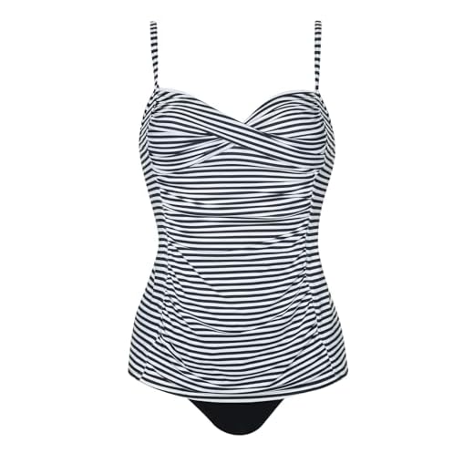 Sunflair Tankini Basic Cup C, Farbe schwarz/Weiss, Größe 42