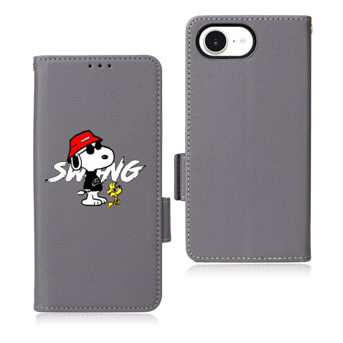 Ailiber iPhone 16e �p�̃P�[�X �蒠�^ ����PU���U�[ �X�k�[�s�[ �J�o�[ �A�C�t�H��16e �P�[�X �ϏՌ� �}�O�l�b�g�� �l�C ������� ���킢�� �L�����N�^�[ ���� iPhone16e case �J�[�h���[ �X�}�z�P�[�X ���z�^ ����