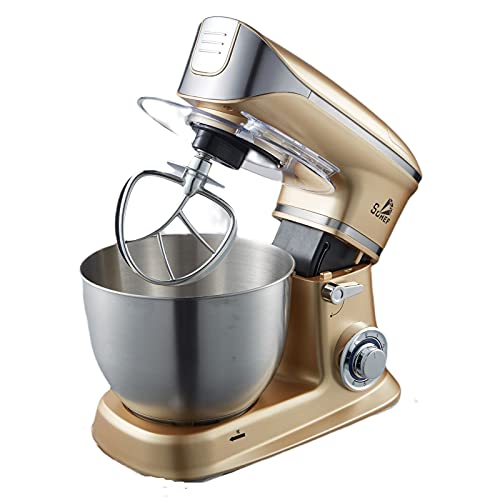 Küchenmaschine 1300 W Hochleistungsknetmaschine mit Knethaken, Mixer und Schneebesen, 6,5 Liter, Edelstahlschüssel…