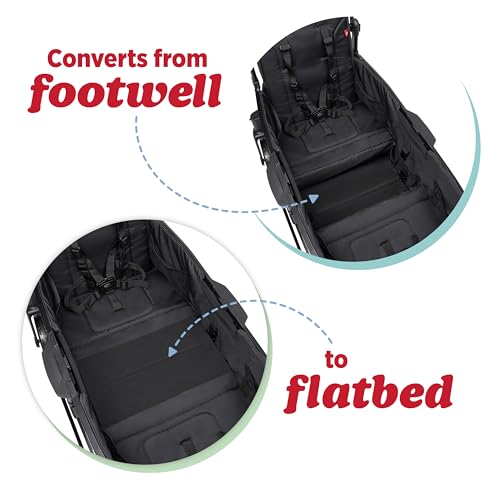 Image of Radio Flyer Voya 2.0 2-Seat Stroller Wagon, for Kids 6+ Months, Lightweight
