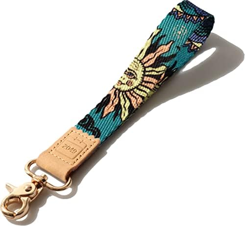 DQL wrist key lanyard, Bohemian key chain wristlet lanyard, hand lanyard key wrist strap, keychain for car keys women,short key lanyard, car key holder for women(Cute)