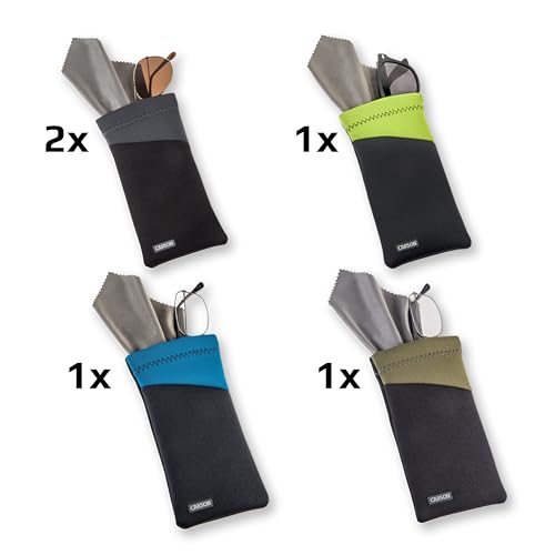 Image of Carson Eyeglass Pouch, Neoprene with Microfiber Cloth