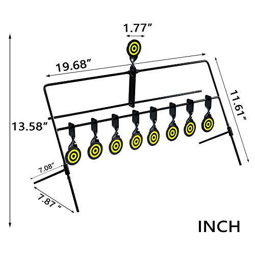 Knine Outdoors 8 Targets Air Gun Pellet Bb Gun Resetting Target, Rated For .22 .177 Caliber #TOP2