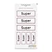 Betriebsausstattung24® Kraftstoffaufkleber "Super" auf Bogen | Selbstklebende PROTECT-Folie | 3 Stk 9,0 x 3,0 cm / 4 Stk: 6,0 x 2,0 cm | Kennzeichnung für Benzinkanister | Tankdeckel Hinweis