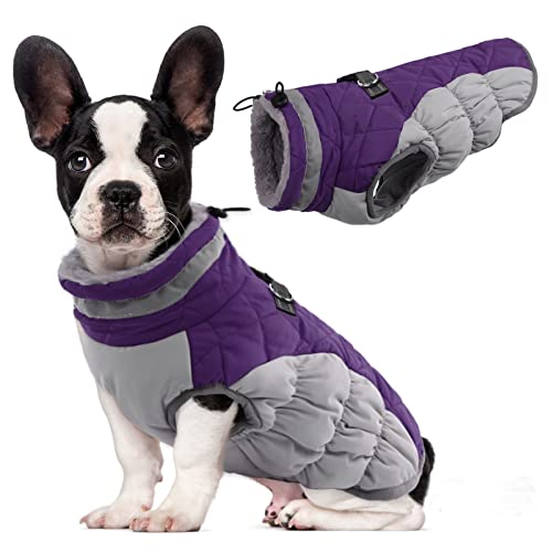 Image of Lelepet Warm Dog Coats for Medium Dogs, Waterproof Dog Jacket with Harness