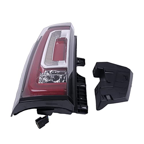 HVACSTAR Left Driver Side Tail Light 84536242 compatibe with 2015-2020 GMC Yukon XL SLE with Bulb Clear and Red Lens