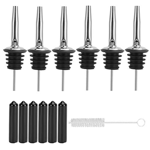 Opiniones de Tapones y vertedores para aceite - 5 favoritos. 41 Vertedor para Vino Aceite Vinagre de Acero Inoxidable con Botella de Silicona Boquilla Cepillo Tapón Cónico Tapa Larga
