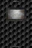 Coby: Personalized Journal  Custom Name Journal – Personalized Name Journal - Journal for Boys - 6 x 9 Sized, 110 Pages - Personalized Journal for ... Grandsons and Friends – Black Squares