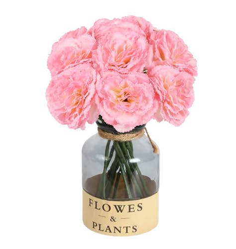 IPOPU 6PCS Pink Carnations