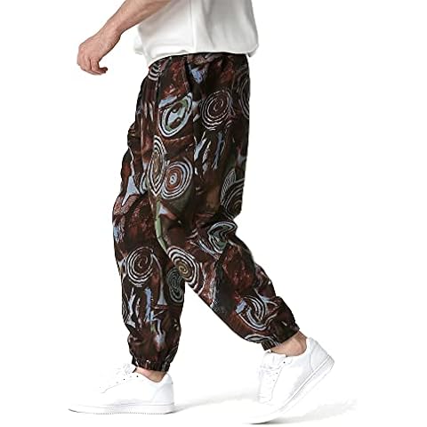 LVCBL Pantalones largos de lino para hombre Cover
