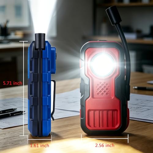 Lichamp Rechargeable COB Work Light, 2 Pack Magnetic LED Worklight - image 2