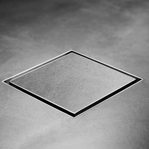 Image of Plantex (Primax) 304 Grade Stainless Steel Tile Insert Floor Drain Cover /Bathroom Drain Cover /Shower Drain - 5x5 inch (Matt)