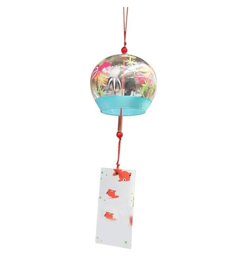 Windspiel Balkon Handgemachtes Windspiel Aus Glas Im Japanischen Stil, Einfach Für Aufhängen Zu Hause Windspiel Für Veranda(B)