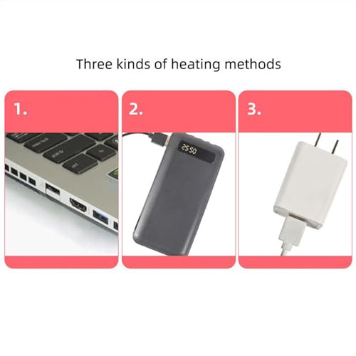 Guantes Térmicos USB – 22x10,5 Cm, Guantes Térmicos Recargables, Equipo Para Exteriores | Ciclismo Invierno Camping Senderismo Deportes Jardinería Accesorio Para Palear, Dispositivo De Calefacción De - imagen 2