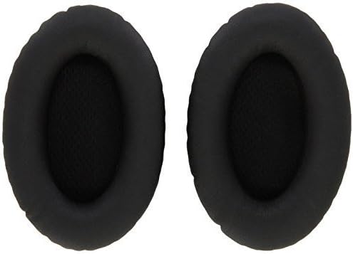 QC15 / QC2 / QC25 /QC35 Memory Foam Ear Cover Replacement Cushion with Soft Protein Leather Over-Ear Earpads Earcups Designed for Bose QuietComfort 2, 15, 25, 35 Noise Cancellation Headphone