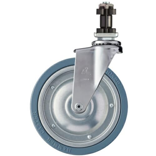 Hammer Pipe Insertion Swivel Rubber Wheels (Steel Wheels) 5.9 inches (150 mm) for 32 Corners 4205EN-PR150
