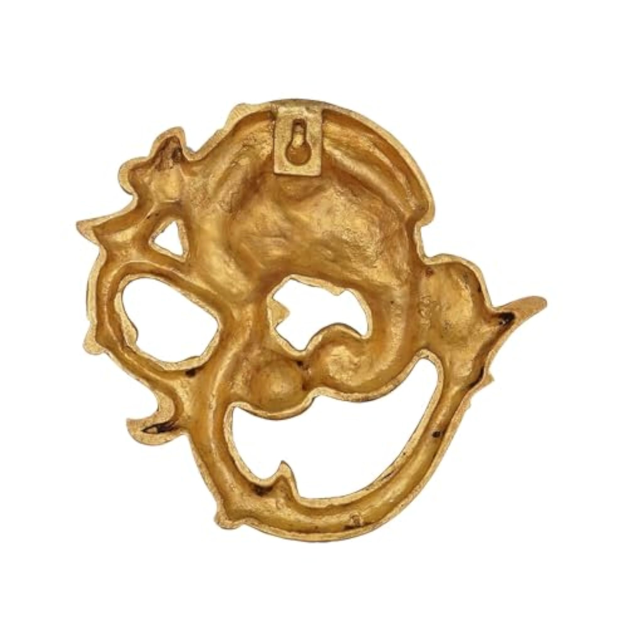 Brass Om Ganesh Plate for Home Decor