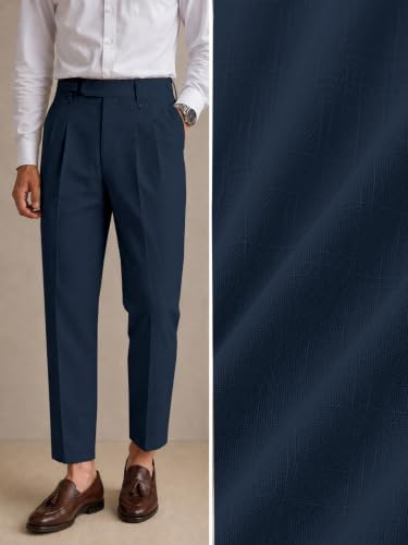 Image of TAGDO Men's Solid Colour Pant with Pocket || Casual Trosuer || Formal Trouser || Formal Slim Fit Pleated Pants for Men (2049)