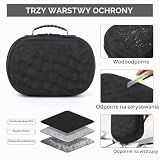 Growalleter Etui do Meta Quest 3S, EVA, twarde etui kompatybilne z BOBOVR M3 Pro/Kiwi Design/opaska na głowę AMVR, zestaw słuchawkowy, kontroler i akcesoria, organizer podróżny VR, etui / walizki