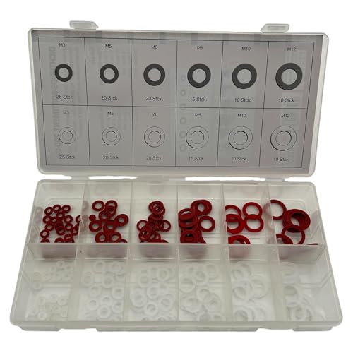 200 X dichtungs Surtido Fiber + PE para sanitarias Rango de presupuesto jardín agua (en caja/Cajas surtidas)