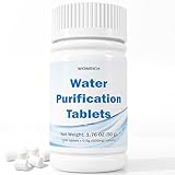 500mg Water Purification Tablets (100 Count) - Water Purifier Tablets for Emergency Water - Hiking, Camping, Survival, Backpacking, RVs - Water Purifier Treatment Tablets for Safe Drinking Anywhere
