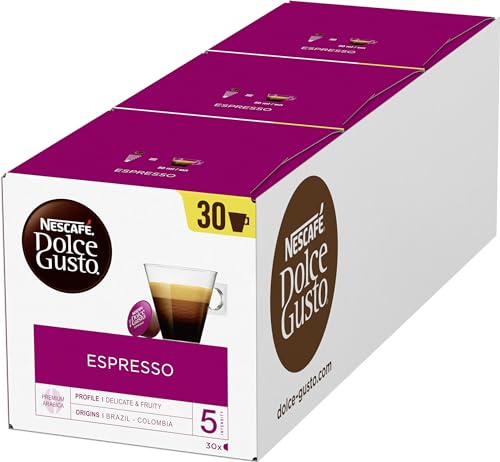 NESCAFÉ DOLCE GUSTO Espresso Kaffeekapseln 3er Vorratspack (3 x 30 Portionen)