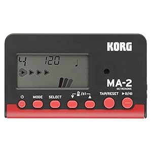 Korg MA-2 LCD Pocket Digital Metronome in Black/Red