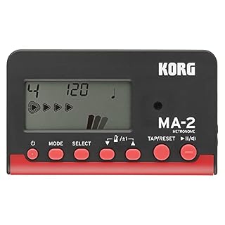 Korg MA-2 LCD Pocket Digital Métronome Black/Red - Les Beatles, Paul McCartney, John Lennon, RIngo Starr, George Harrison