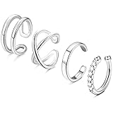Thunaraz 925 Sterling Silver Ear Cuffs for Women No Piercing Minimalist Helix Cartilage Ear Clip Cri