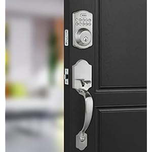 Revolo RE001 Electronic Keypad Deadbolt, Keyless Entry Door Lock, Keyed Entry, Auto Lock, Smart Lock with Handle, Front Door Handle Sets, Anti-Peeking Password, Satin Nickel Revolo RE001 Electronic Keypad Deadbolt, Keyless Entry Door Lock, Keyed Entry, Auto Lock, Smart Lock with Handle, Front Door Handle Sets, Anti-Peeking Password, Satin Nickel