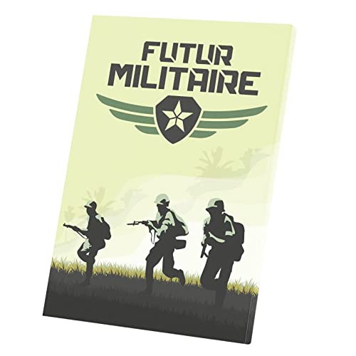 Poster futur militaire haute définition en toile résistante format 30 x 42 cm