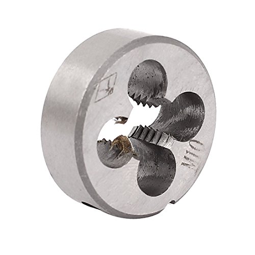 Aexit M10 x Dies 1.5mm 30mm OD Adjustable Pipe Taper Round Split Threading Hex Threading Dies Thread Die