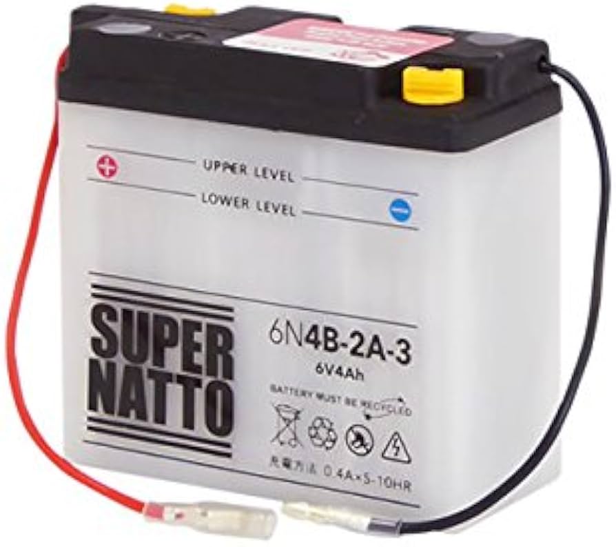 Amazon | バイクバッテリー / 6N4B-2A-3 （GSユアサ 6N4B-2A-3互換) 6V