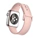 HuanlongTM New Soft Silicone Sport Style Replacement Iwatch Strap Band for Apple Wrist Watch Series 1 Series2 (Pink Sand 42mm M/L)