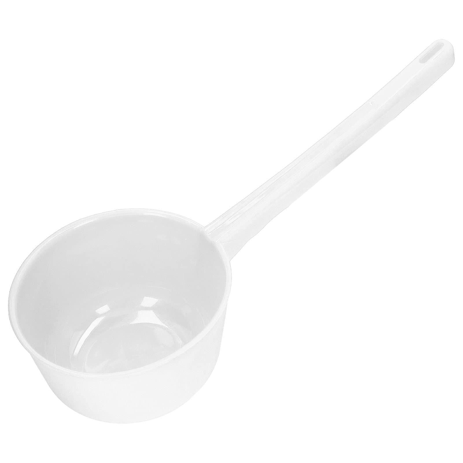 Pelle à eau de cuisine, grande capacité, louche à long manche en plastique épais, louche à eau agricole pour jardin, salle de bain, cuisine (blanc)